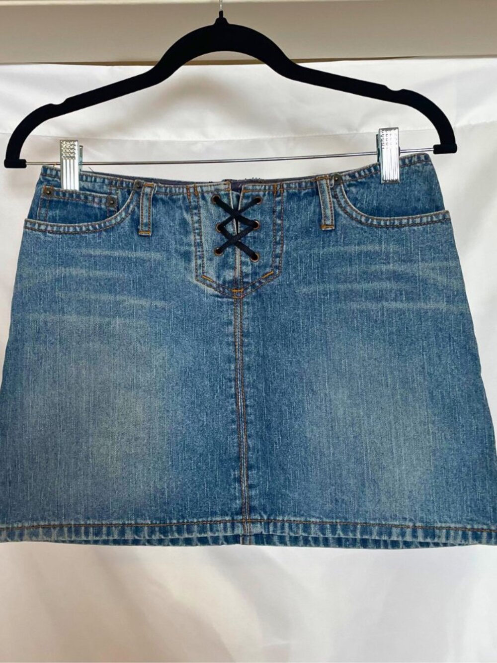 Vintage Abercrombie & Fitch Denim Mini Skirt – Size 0